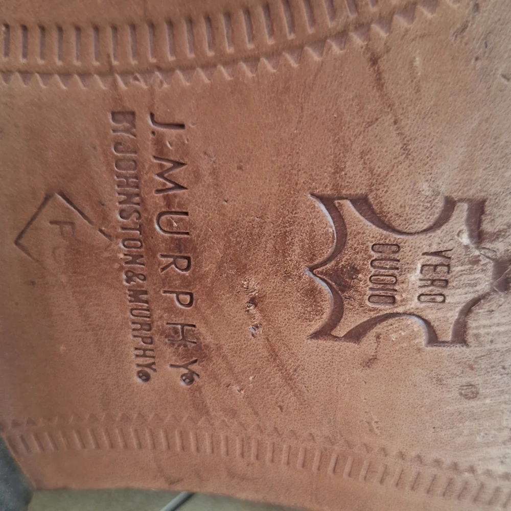 Johnston & Murphy Lancaster Cap Toe Derby Men's Tan Brown Dress Shoes sz 12M